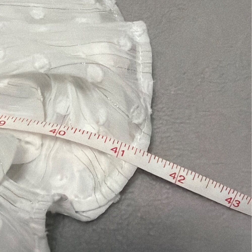 Torrid White Hanky Hem Skater Dress Size 2X Boho Fairy Dots Ruffles - Picture 9 of 9
